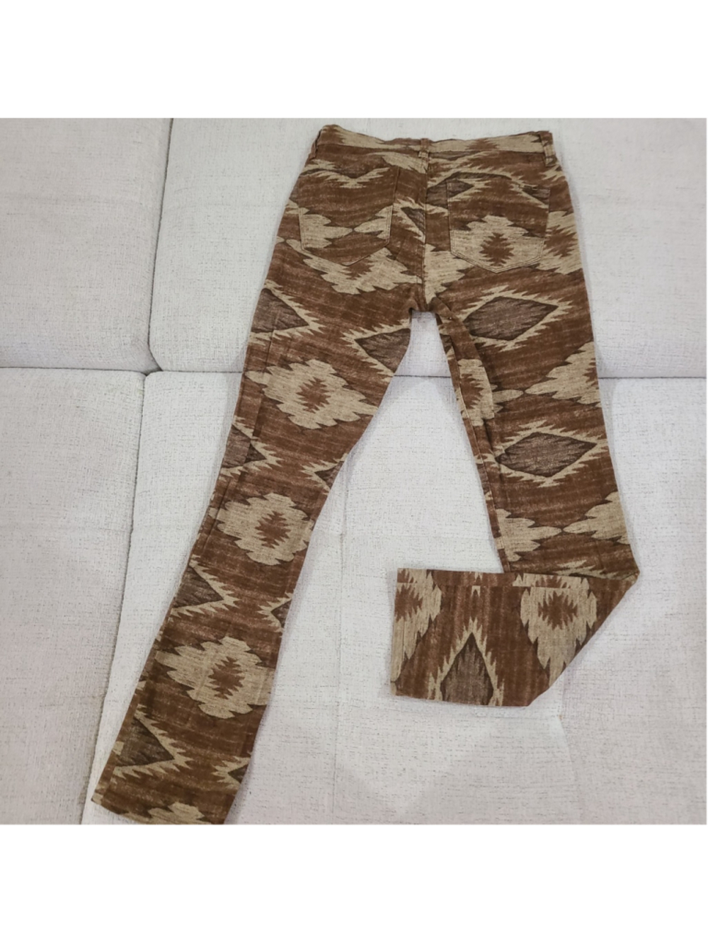 Ralph Lauren Jeans Co Jeans Womens 4 Brown Modern Skinny Aztec Print Southwest
